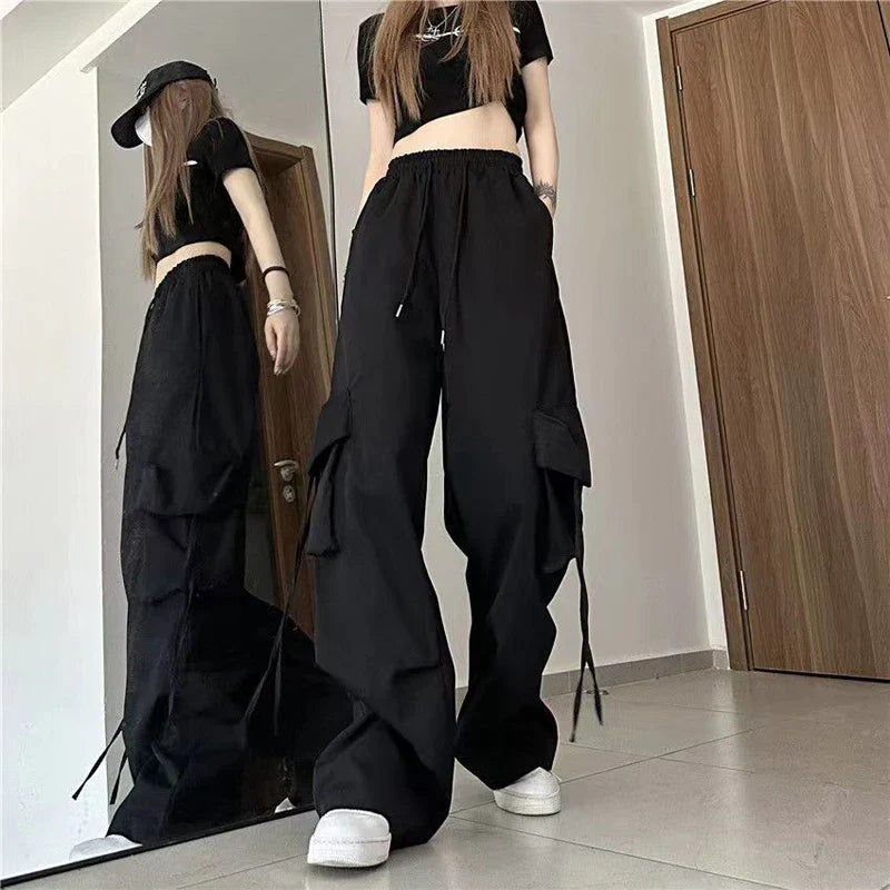 Women Y2K Cargo Pants High Waist Sweatpants