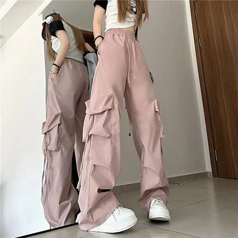 Women Y2K Cargo Pants High Waist Sweatpants