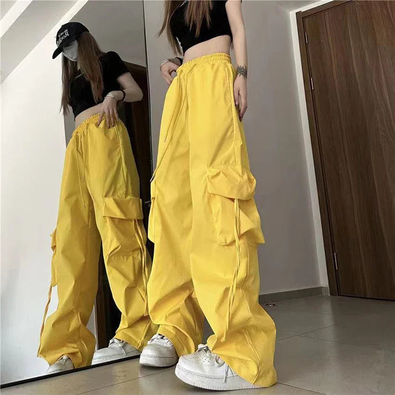 Women Y2K Cargo Pants High Waist Sweatpants