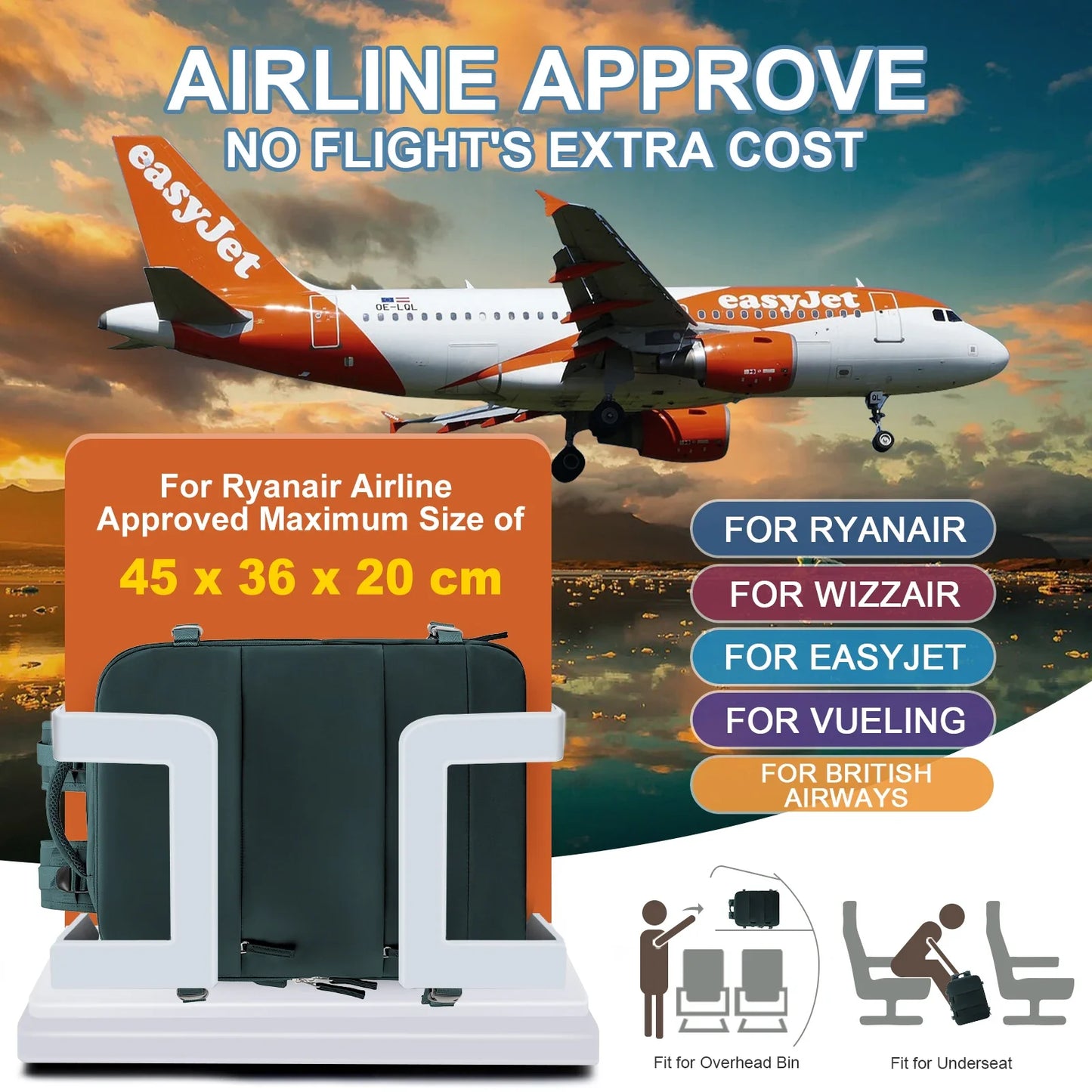 Easyjet Cabin Travel Backpack