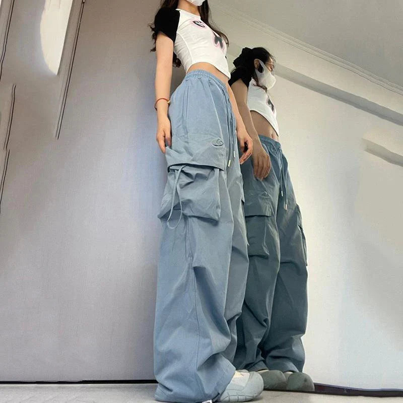 Women Y2K Cargo Pants High Waist Sweatpants
