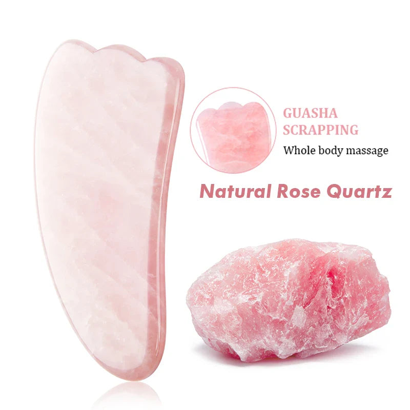 Natural jade Stone Massage for Face Gua Sha Facial Skin Neck Thin Face Lifting
