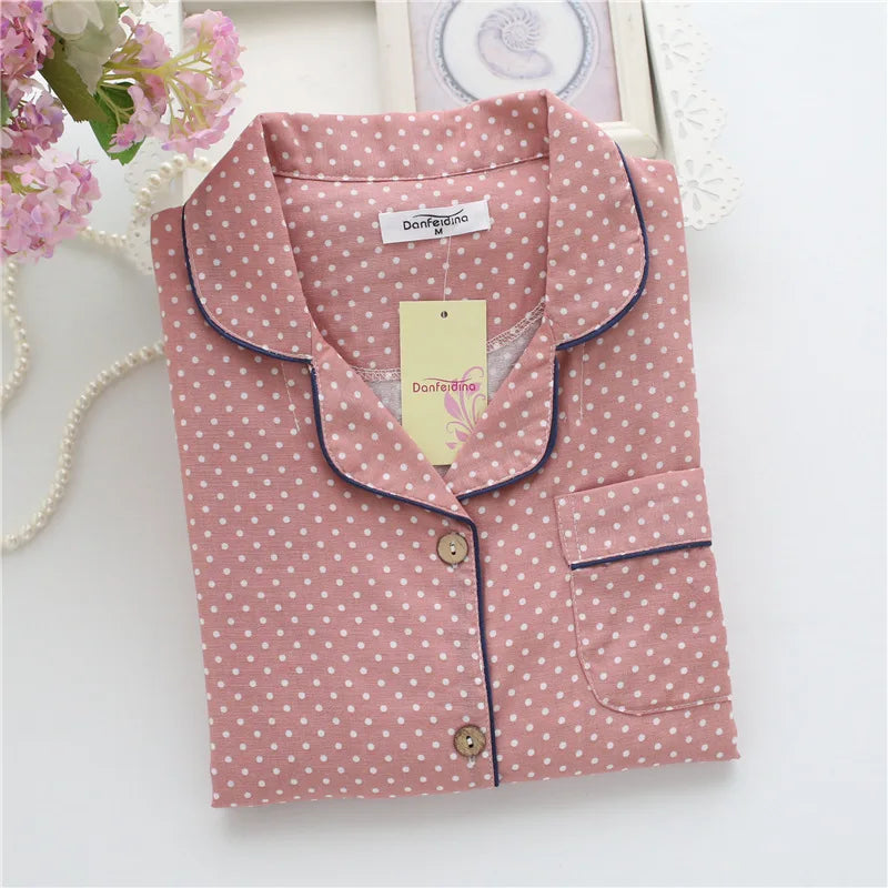 Cotton long sleeve casual sleepwear