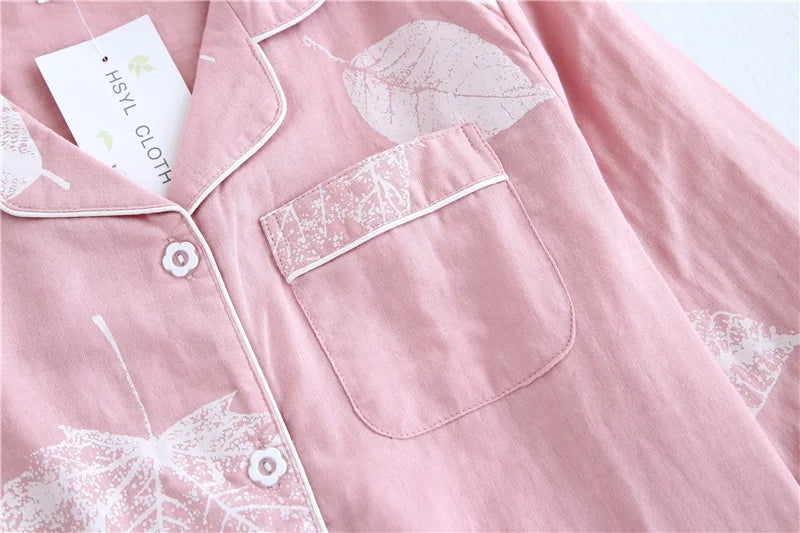 Cotton long sleeve casual sleepwear