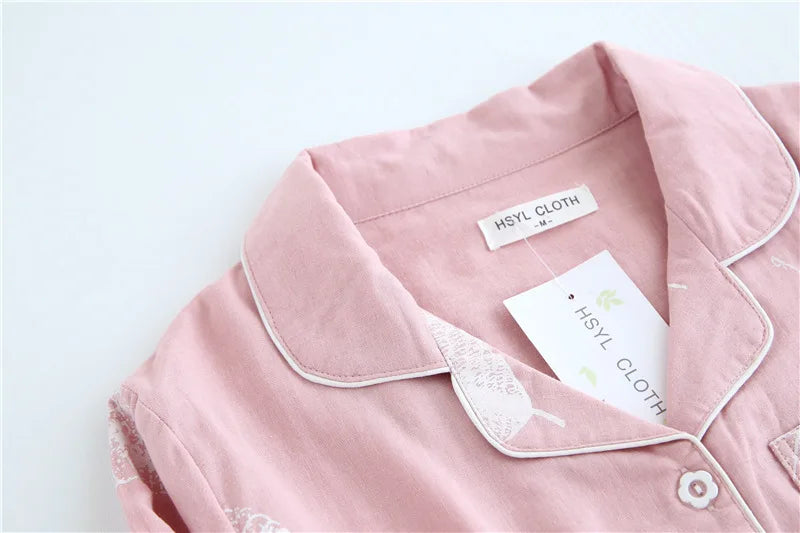 Cotton long sleeve casual sleepwear