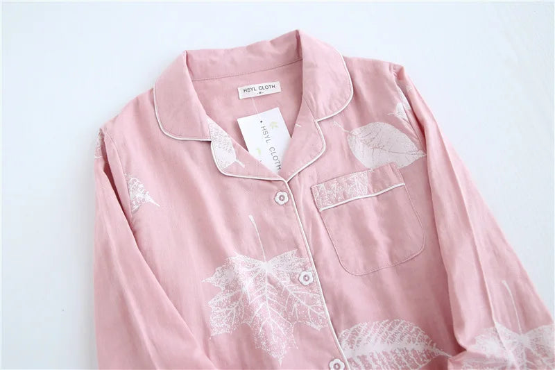 Cotton long sleeve casual sleepwear