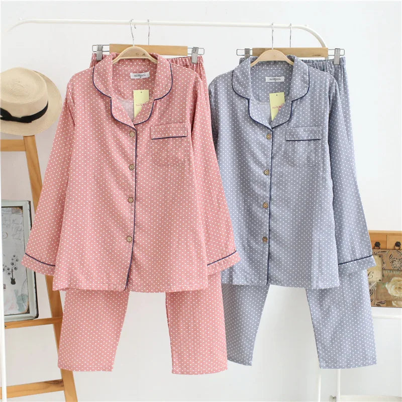 Cotton long sleeve casual sleepwear