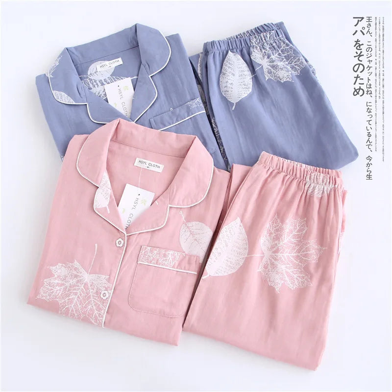 Cotton long sleeve casual sleepwear