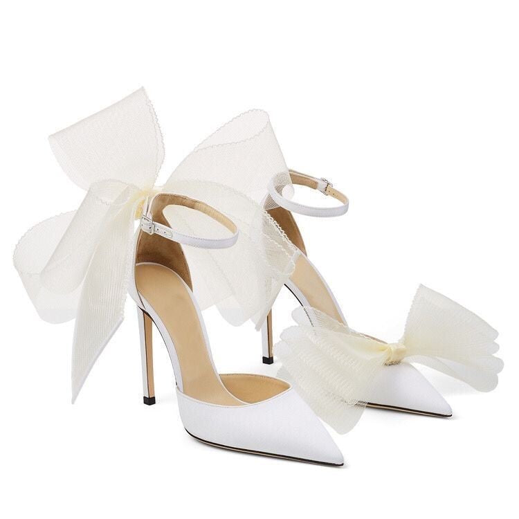 Big Butterfly-Knot Sandals Women High Heels