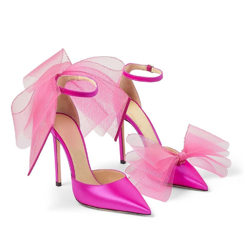 Big Butterfly-Knot Sandals Women High Heels