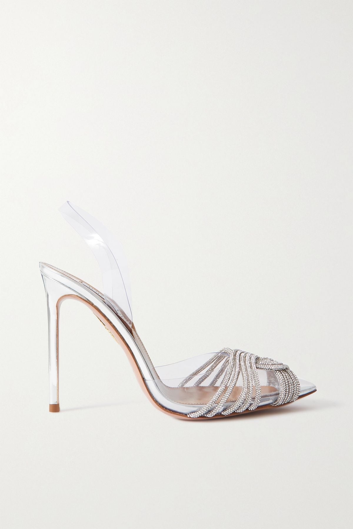 Rhinestone Banquet Shoes Pointed High-heeled