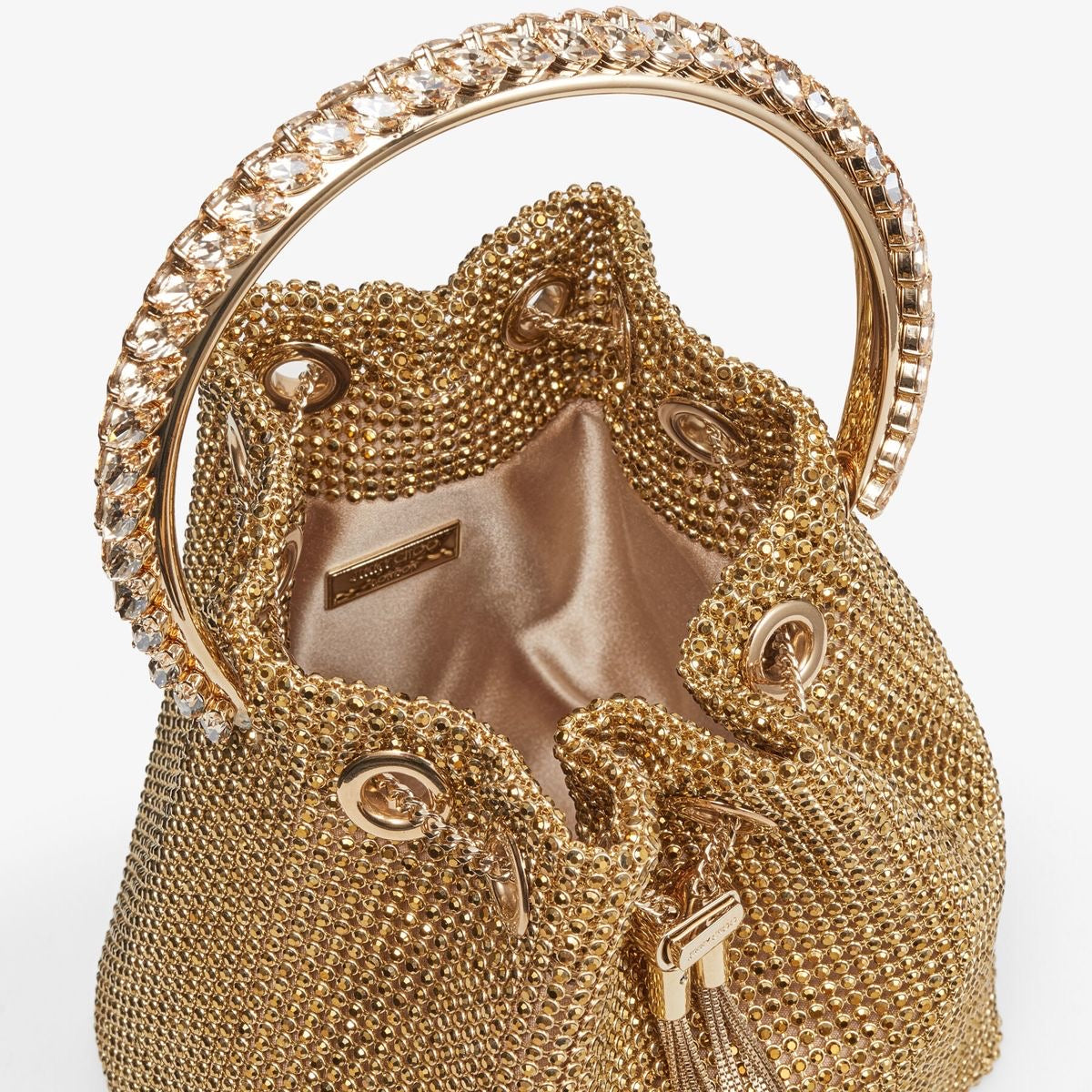 Luxury Bucket Clutch Purse Crystal Rhinestone Shoulder Bag