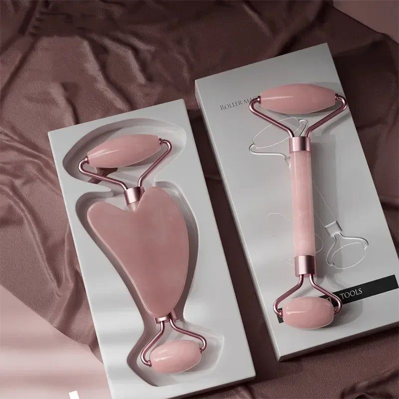 Face Spa Neck Massager For Face Roller Gua Sha Scraper