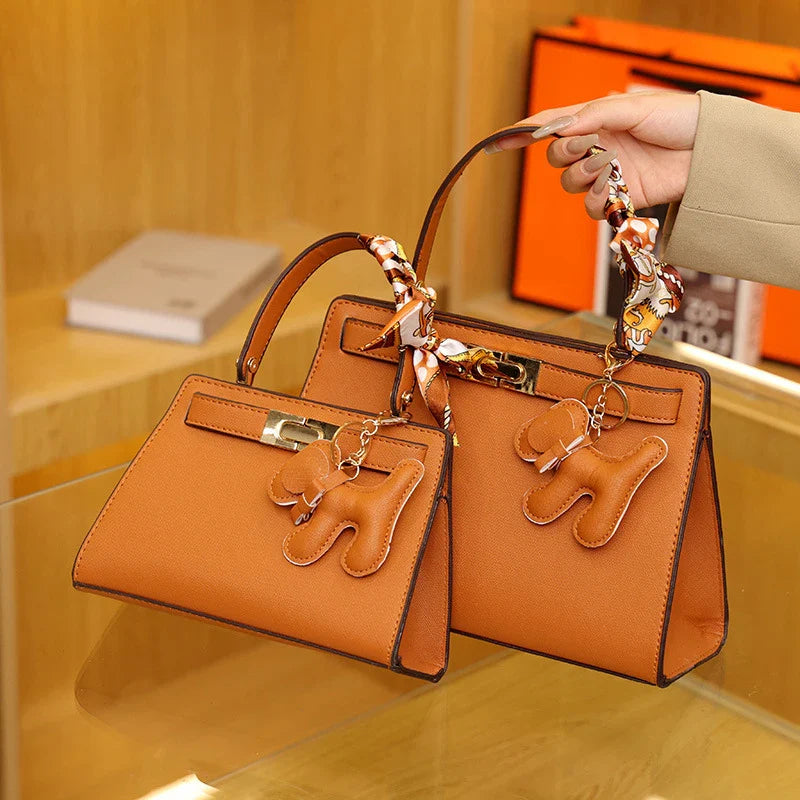 Women Handbag Solid Leather