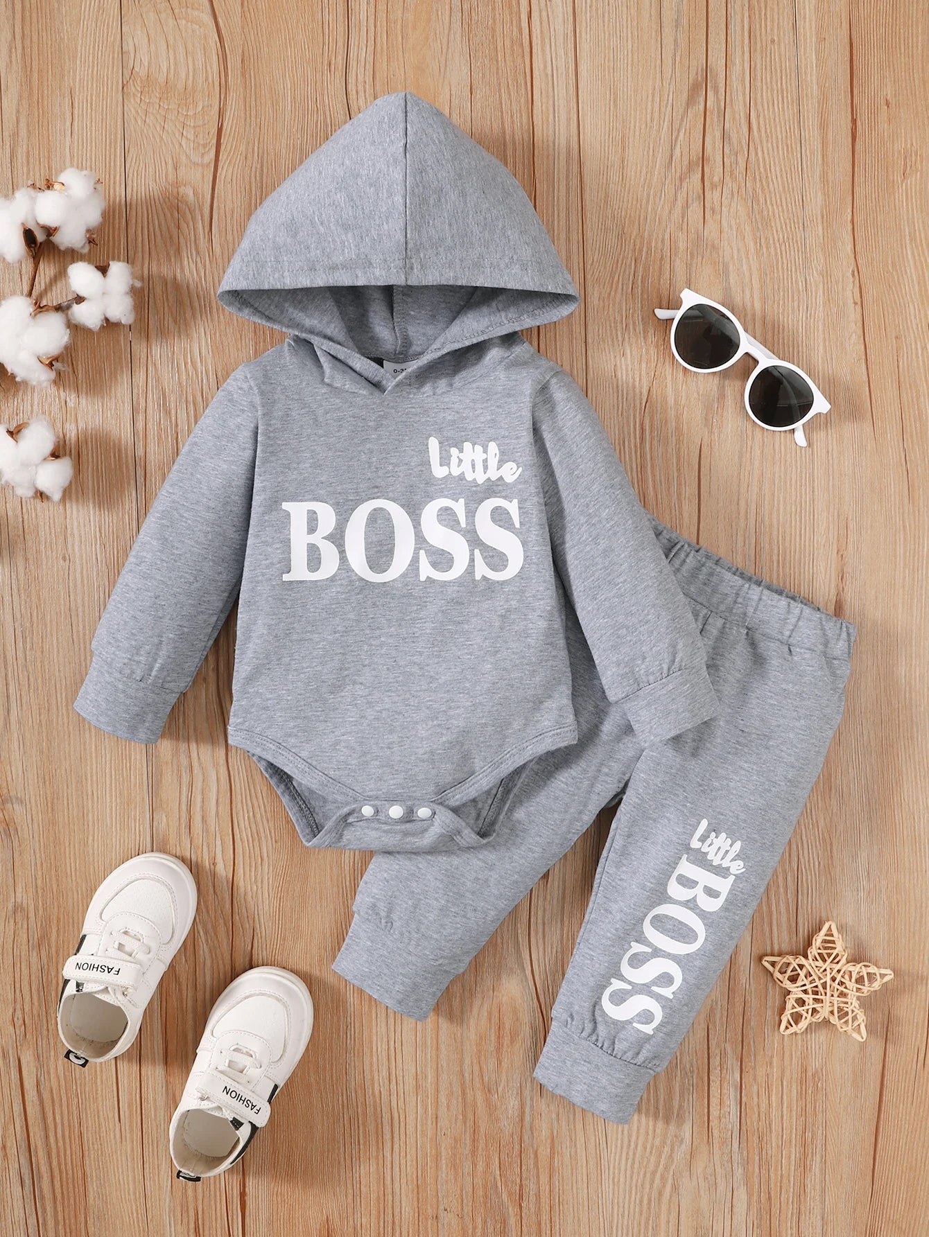 Winter Sleeves Little Boss Baby Hoodies