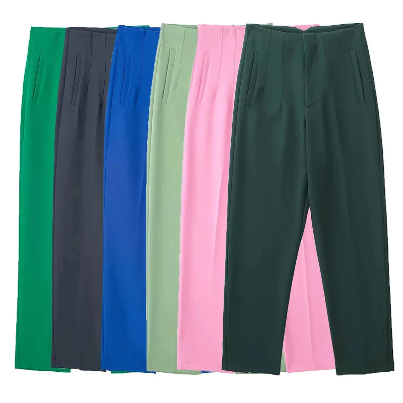 Office Wear High waist Pants for Women Formal Pants