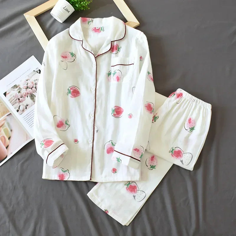 Cotton long sleeve casual sleepwear
