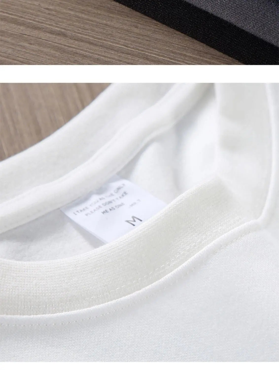 Black White Pure Cotton T-shirt