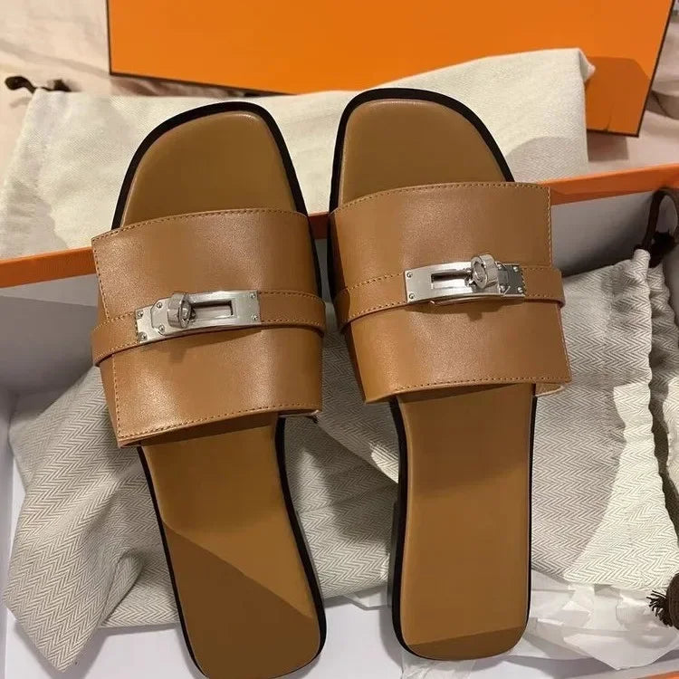 Women Slippers Flat Heels
