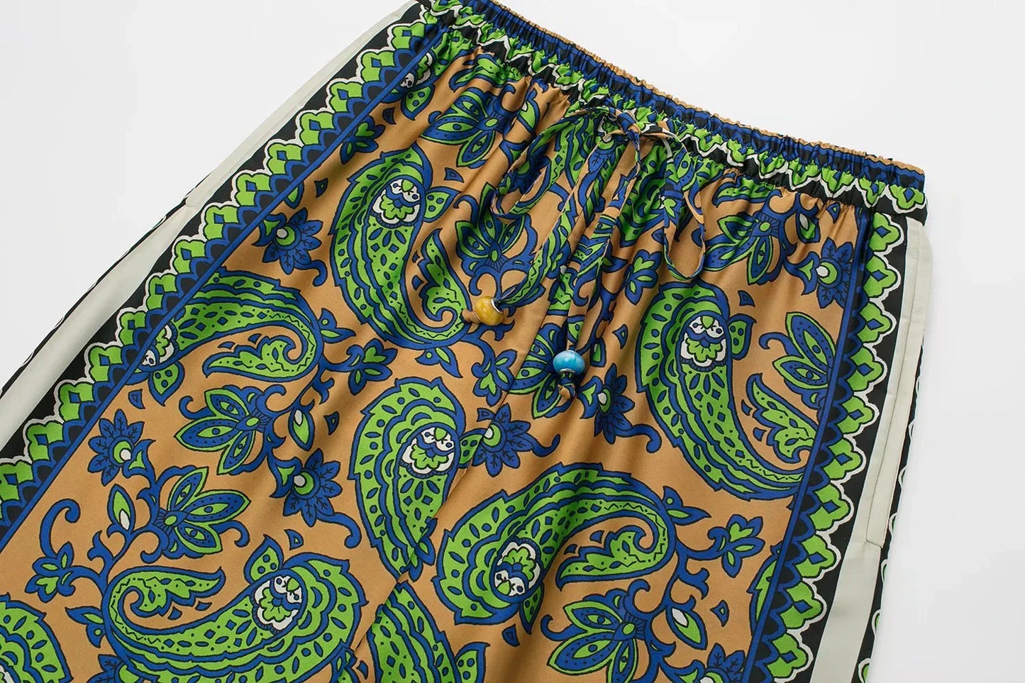 Summer Vintage Green Floral Women Suits