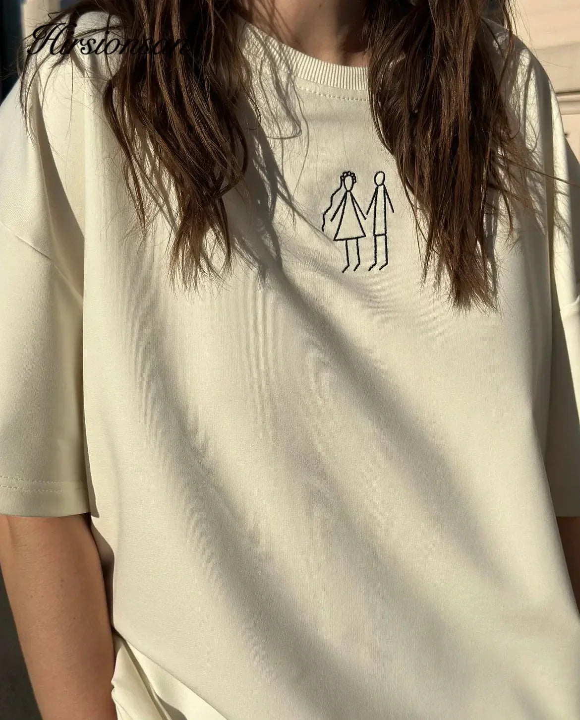Graffiti Printed Women Summer Loose Casual Soft T Shirt