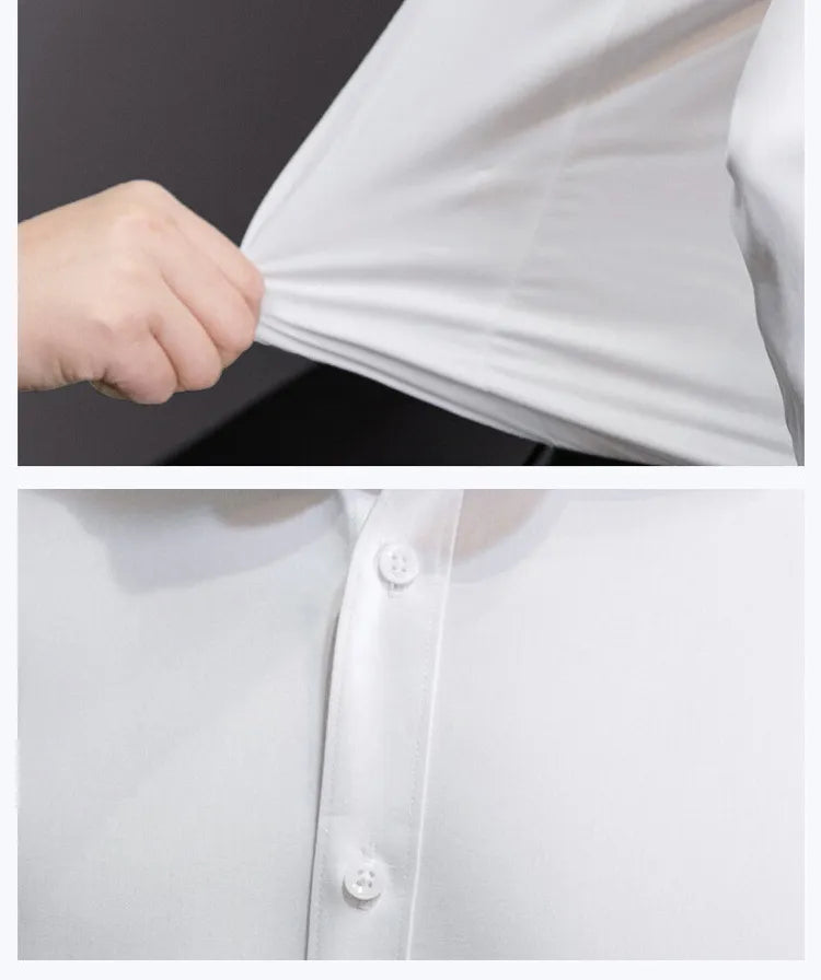 Men Solid Color Shirt