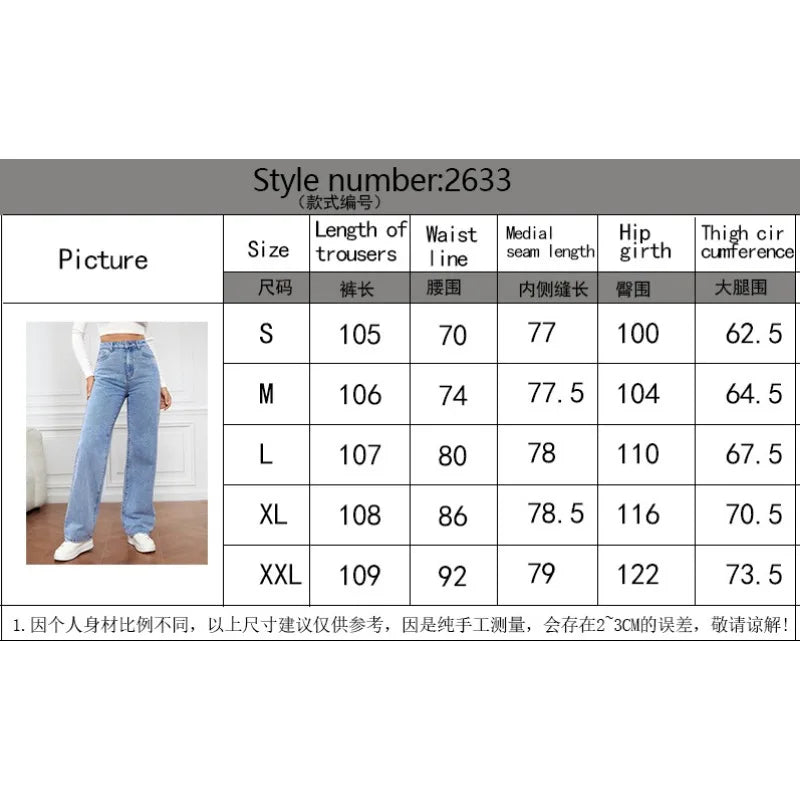 Straight-Leg Denim Trousers Straight Jeans
