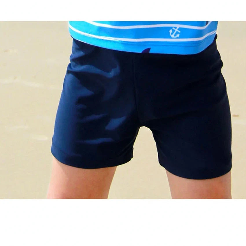 Big Boys Swimwear Swimsuit Set Tops+Pants NoCap 2Pcs Children Training Suit