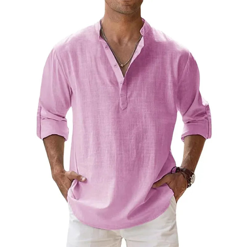 Cotton Linen Shirts for Men