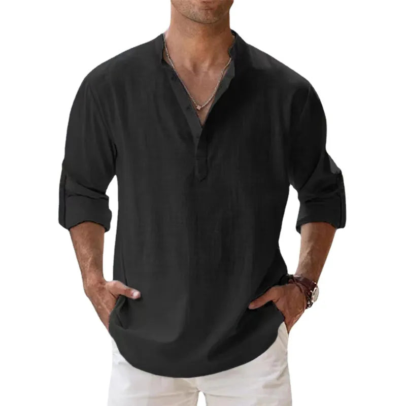 Cotton Linen Shirts for Men