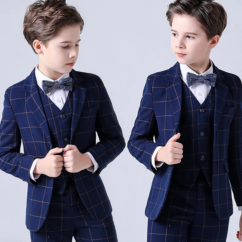 Top Quality Plaid Wedding Suit
