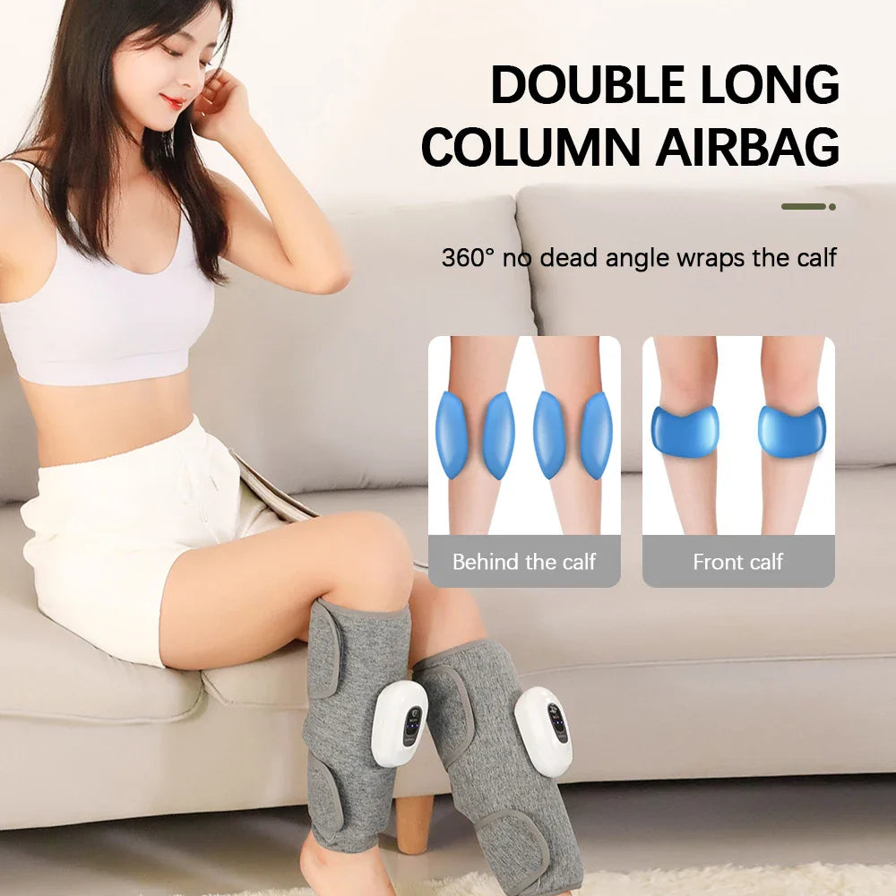 Electric Leg Massager Wireless Rechargeable Air Compression Leg
