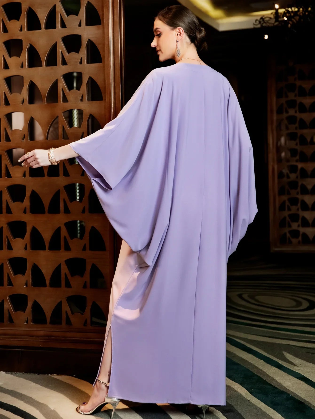 Women Ramadan & Eid Mubarak Kaftan Abaya