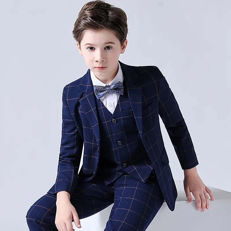 Top Quality Plaid Wedding Suit