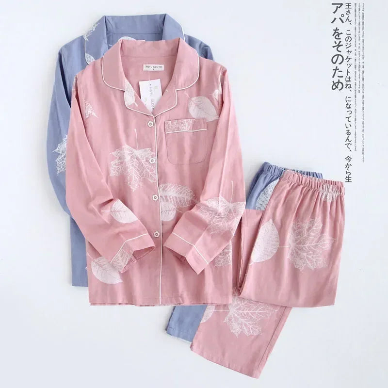 Cotton long sleeve casual sleepwear