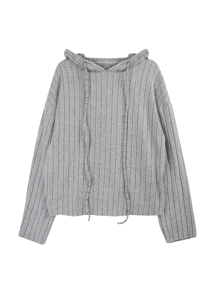 Women 2 Piece Outfits Knitted Hoodie and Wide Legs Pants