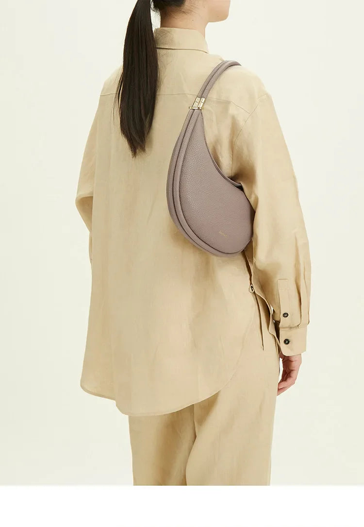 French Commuter Elegant Half Moon Underarm Shoulder Bag