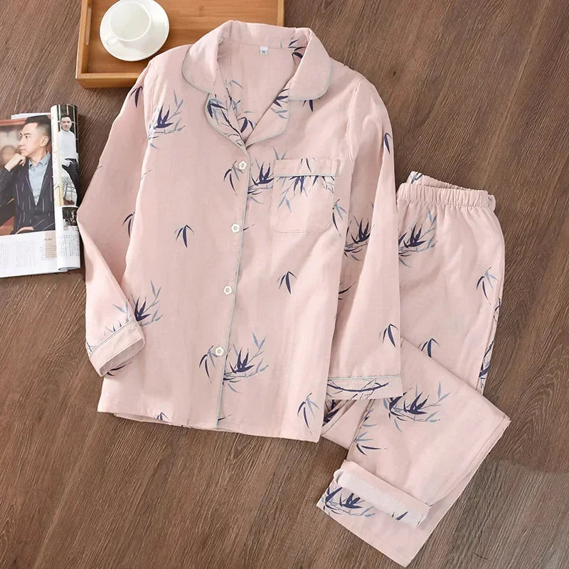 Cotton long sleeve casual sleepwear