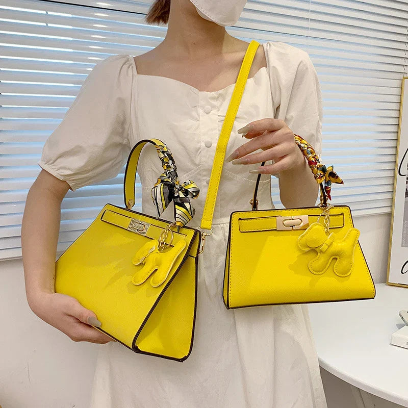 Women Handbag Solid Leather