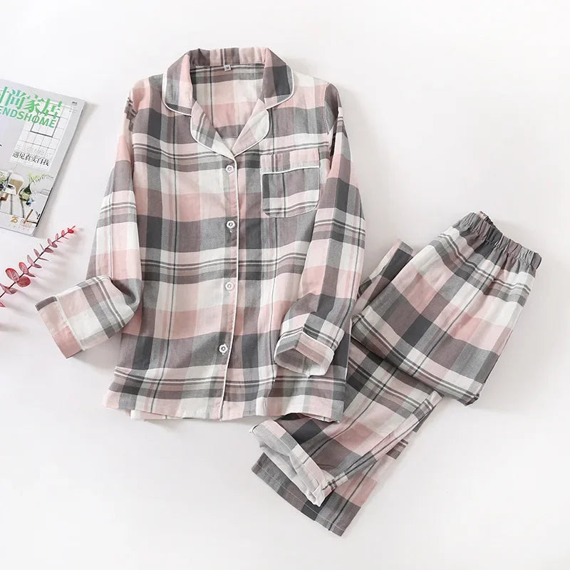 Cotton long sleeve casual sleepwear