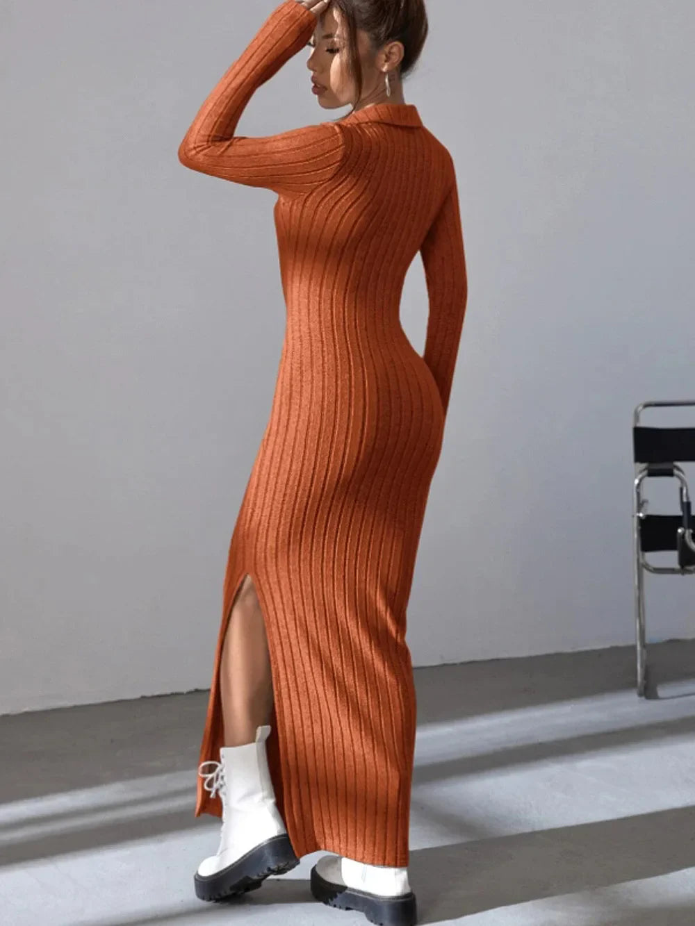 Knitted Dress Slim Casual for Women