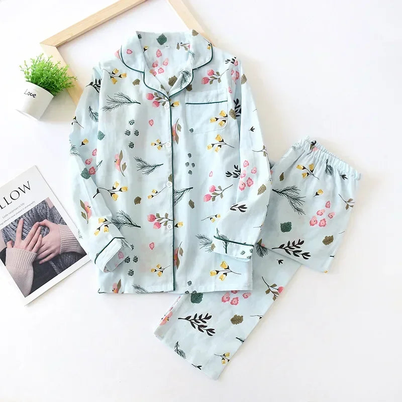 Cotton long sleeve casual sleepwear