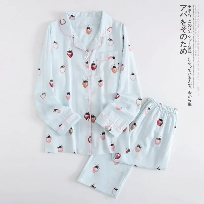 Cotton long sleeve casual sleepwear