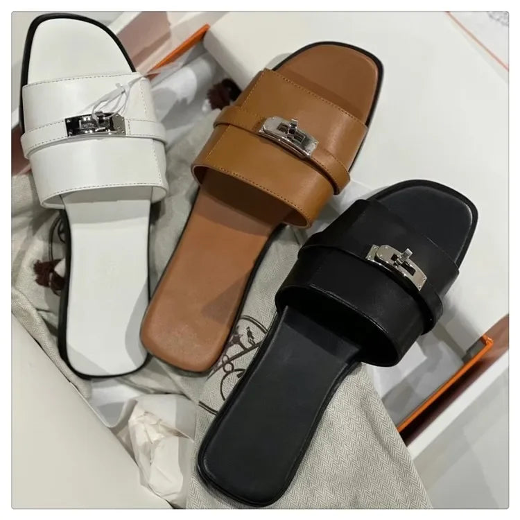 Women Slippers Flat Heels
