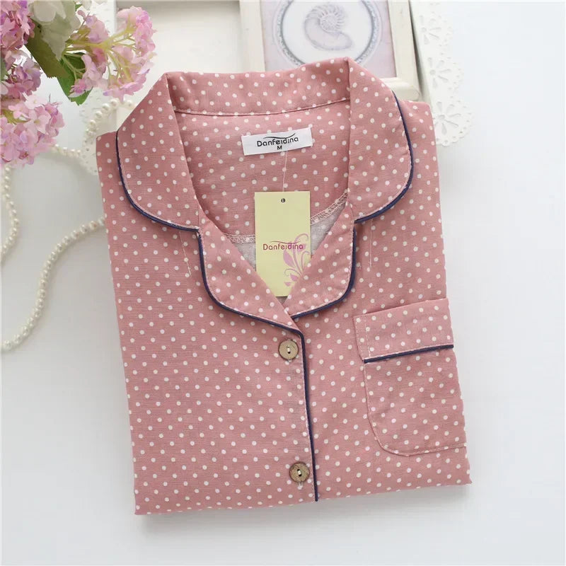 Cotton long sleeve casual sleepwear
