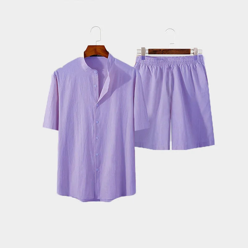 New Men's Hawaiian Set Summer