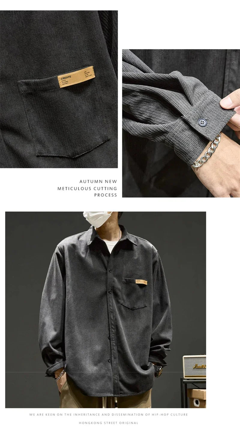 Long Sleeve Corduroy Shirts