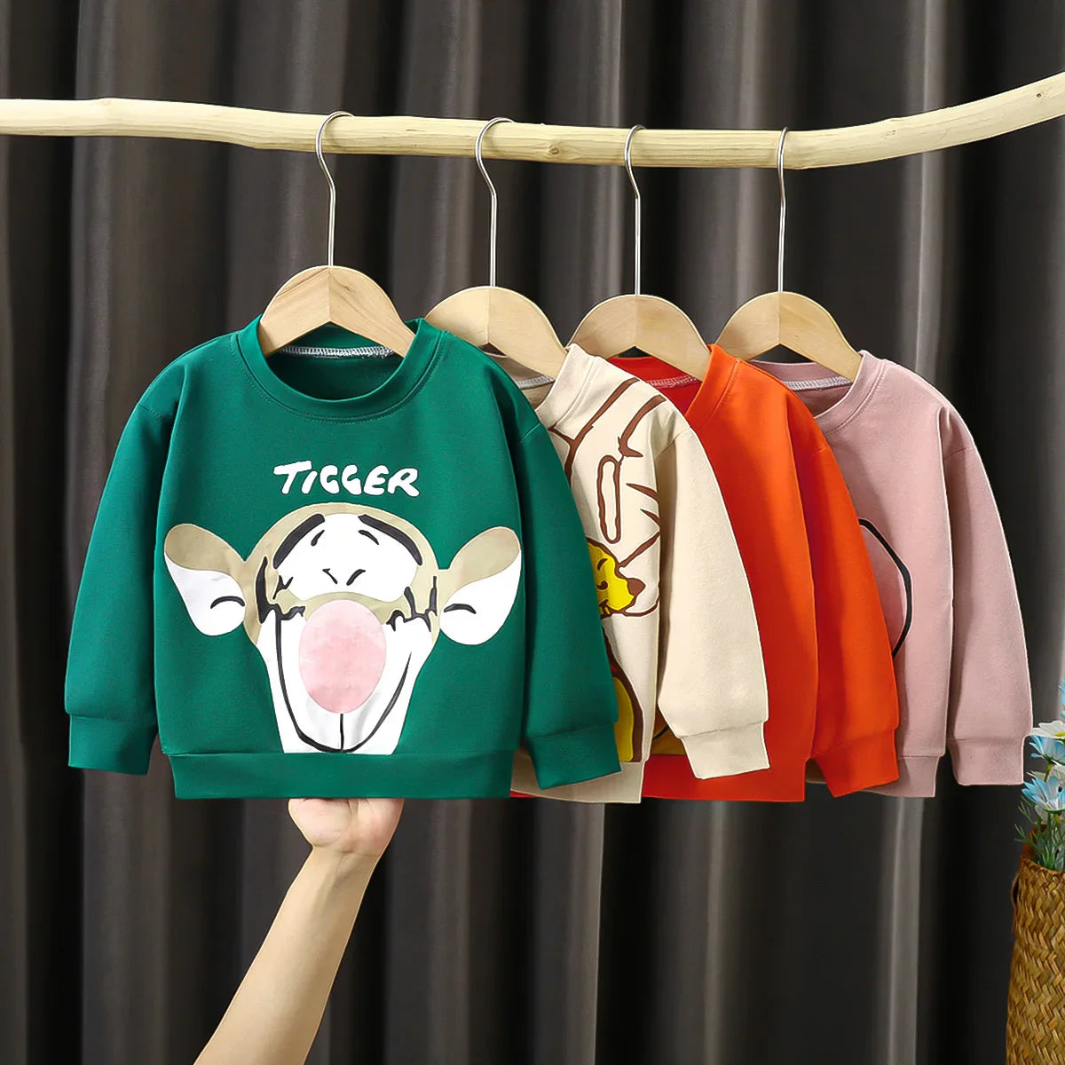 Tigger Disney Children Sweater Thin Sweatshirt Long Sleeve