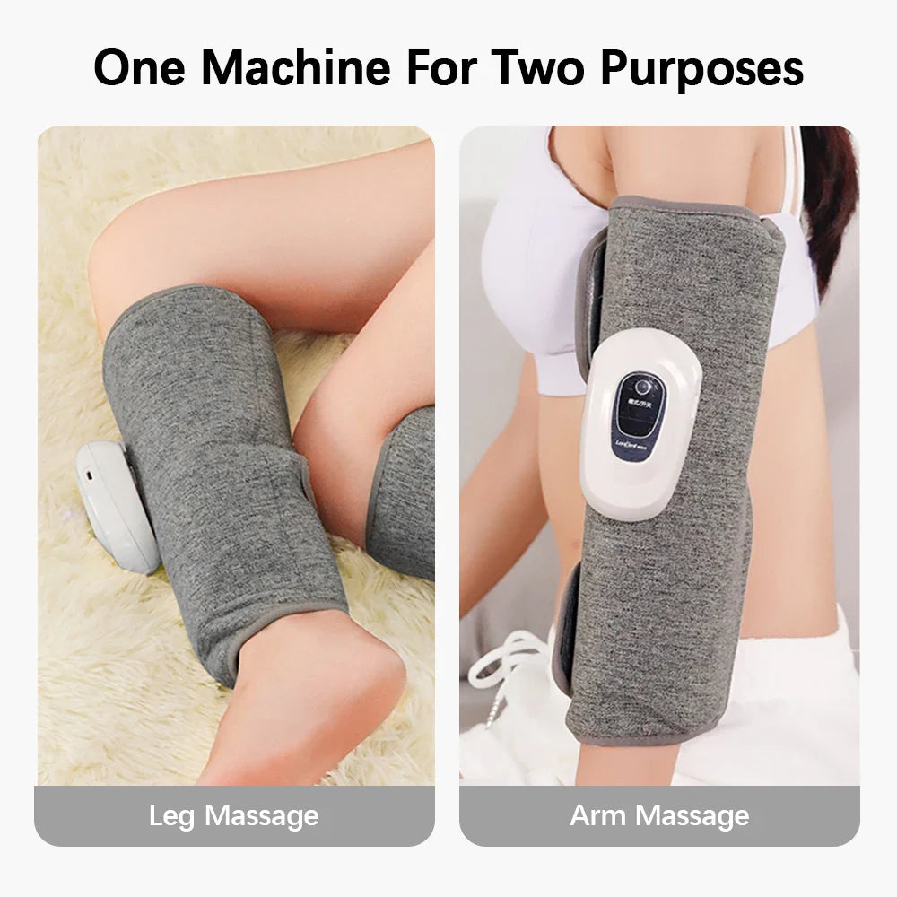 Electric Leg Massager Wireless Rechargeable Air Compression Leg