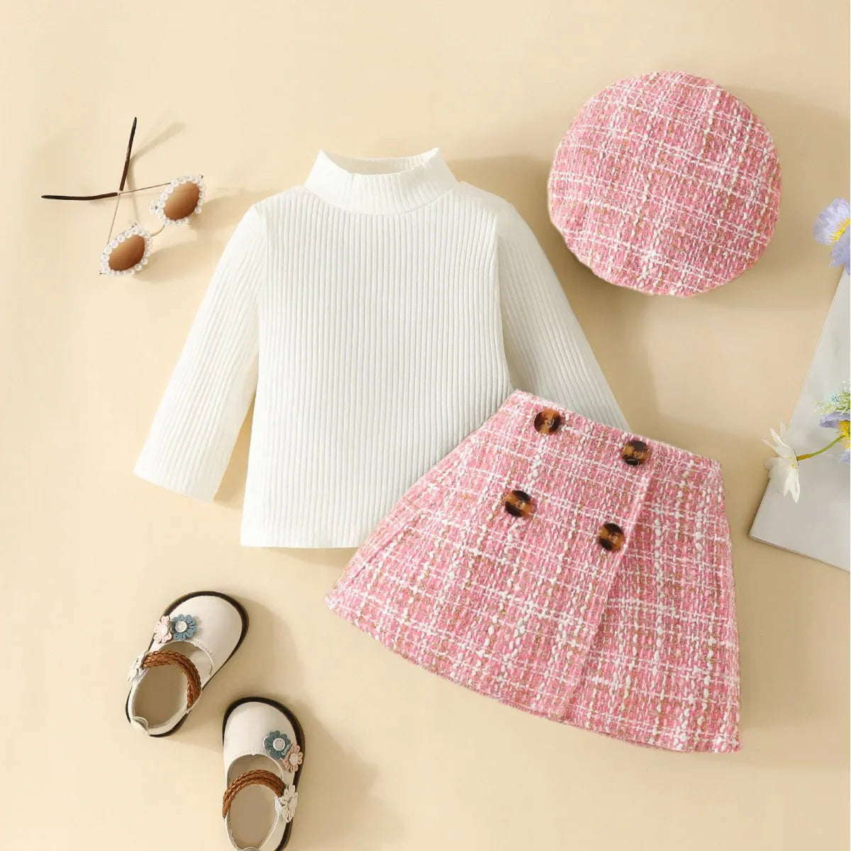 Infant Spring Autumn Long Sleeve Top andDress Set 6-18months Baby Girl